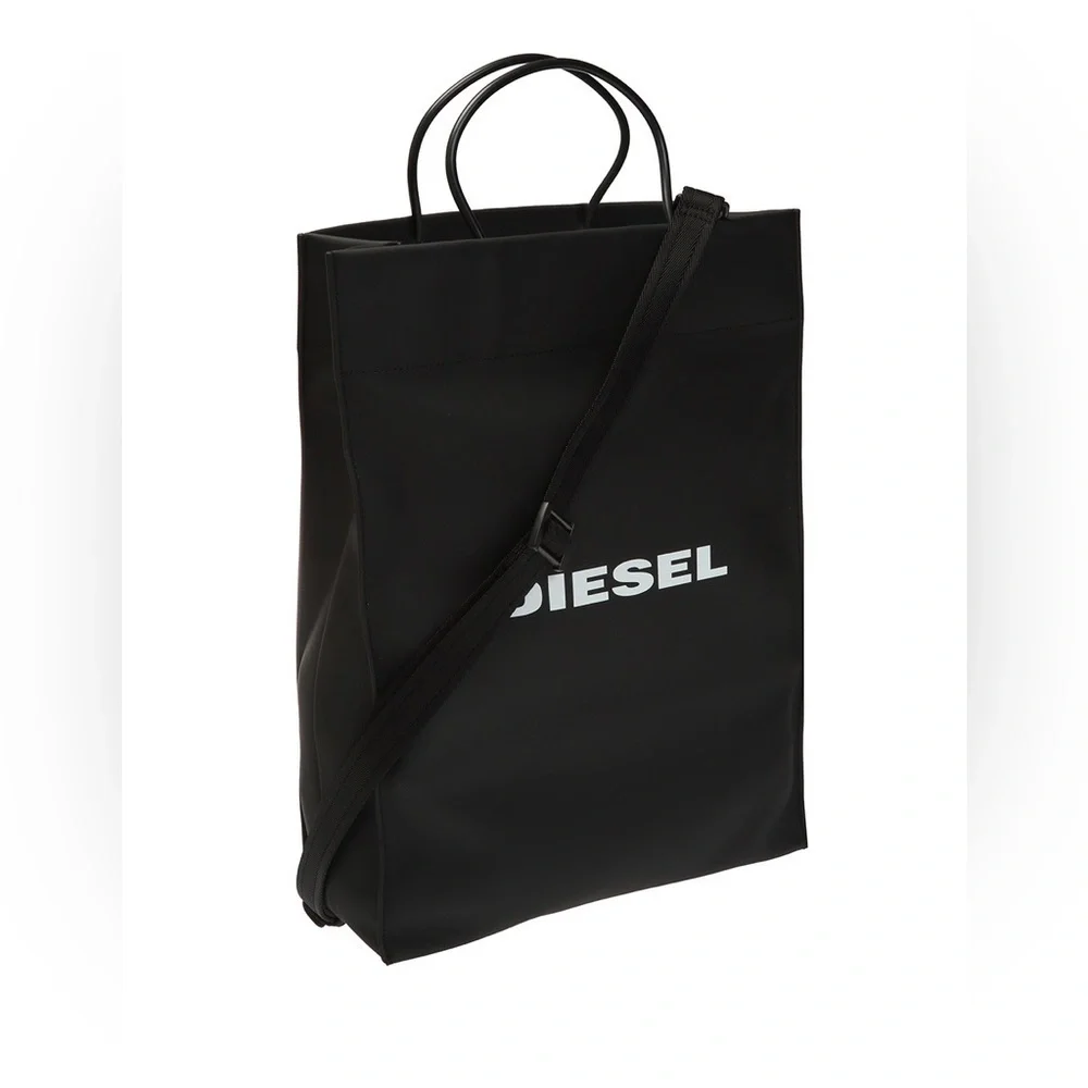 Diesel Sakettino Bag unisex travel with long strap coated crossbody tote - Picture 3 of 10